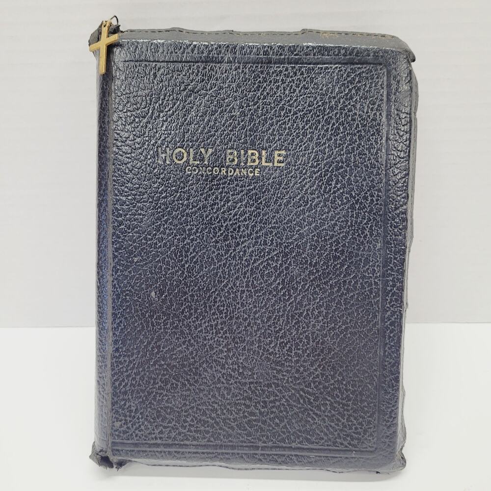 Holy Bible KJV Genuine Leather Red Letter Edition Concordance World Publishing
